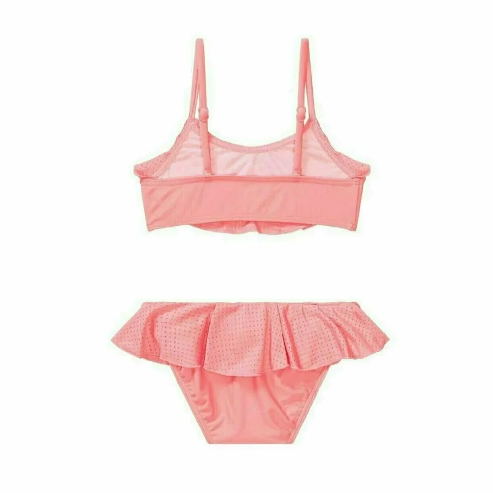 NEW Seafolly Sweet Summer Ruffled 2 piece Swimsuit Bikini Skirted Swim Bottom 5T